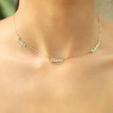 Stainless Steel Multi-Name Cutout Necklace - image 3