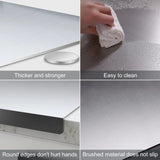 Stainless Steel Cutting Board, Cutting Board Extra Large Stainless Non Stick Chopping Board Heavy Knead Dough Board for Kitchen Vegetables Meat Cutting Mats