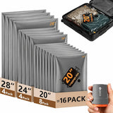 SUOCO Travel Vacuum Seal Bags with Rechargeable Electric Pump & Compression Packing Cubes Airtight, Re-sealable Set Travel Organizers for Luggage Space-Saving Solutions, Vacuum Bags For Travel backtoschool