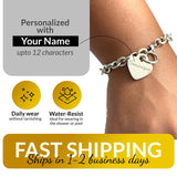 Engravable Heart Stainless Steel Bracelet - image 6