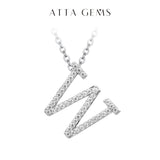 Moissanite A–Z Initial Pendant Necklace - image 33