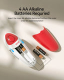 【Summervibes】Automatic Electric Can Opener with Automatic Operation, 1-Touch Handheld Battery-Powered Design, Smooth Edge, Safe Kitchen Tool for Home Use (Red) - Household Kitchen Specialty Appliance