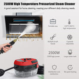 Vislone Steam Cleaner, 2500W Portable High Pressure Steam Cleaning Machine with 3 Brush Heads for Home, Kitchen, Bathroom