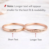 Personalized Stackable Name and Date Ring - image 5