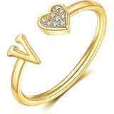Minimalist A–Z Initial Open Ring - image 27
