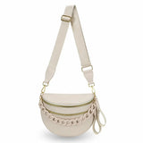 Women's Leopard Print Bum Bag – Lightweight Oxford Cloth Crossbody Bag with Carrying Chain