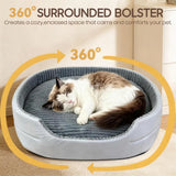 Bolstered Orthopedic Cuddler Bed for Dogs and Cats