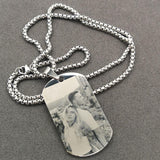 Personalized Photo and Text Dog Tag Necklace - image 24