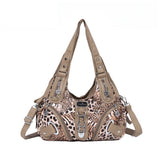 Angel Kiss Vintage Crossbody Bag(14" x 5" x 13") - PU Hobo Tote Satchel, Lightweight Elegant Convertible Shoulder Bag, Stylish Women's Commuter Accessory, Ideal for Summer Daily Use & Mother's Day Gifts, Stylish Crossbody Bags, Convertible Shoulder Bags