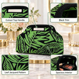 Green Leaf Knit Cosmetic Bag - image 6
