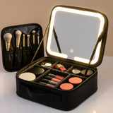 WeeNOD-L Lighted Makeup Bag with LED Mirror & Adjustable Dividers