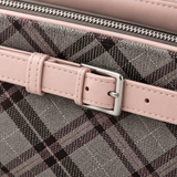 WeeNOD Blush Plaid Belted Shoulder Bag