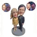 Custom Bobbleheads for Couples | Personalized Matching Headgear Dolls
