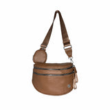 June Best Version Faux Leather Bag (#8063) Detachable Strap Hip Bag with Coin Purse