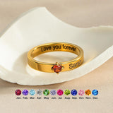 Personalized Name and Birthstone Ring - image 19