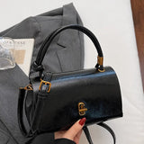 【Black Friday】Versatile Small PU Leather Satchel, Casual Flap-Closure Top-Handle Crossbody and Shoulder Bag for Shopping and Commuting - image 16
