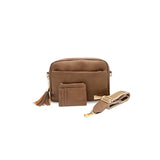 Alice vegan leather crossbody bag - Fawn