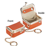 RoyalBagger Genuine Leather Mini Coin Purse - Kiss Lock Change Pouch