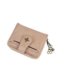Women's Mini Bifold PU Leather Wallet with Zipper & Card Holder