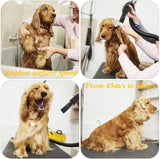 RichYa  Professional Dryer for Large Dogs, Pet Hair Grooming Blower Blaster with Strong Power, Yellow