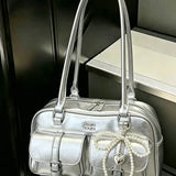 Fashionable and avant-garde women's shoulder bags, Fashion Shoulder Style, for autumn and winter 2026, personalized and niche women's bags, elegant and exquisite women's shoulder bags, suitable for shopping, dating, parties, commuting to work, etc - image