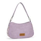 Western bohemian hobo shoulder purse - Purple