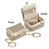 RoyalBagger Genuine Leather Mini Coin Purse - Kiss Lock Change Pouch