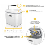RTIC 8 QT, 12 Can Ice Chest Cooler Hard-Sided, White & Grey, Road Trip Personal Cooler