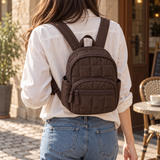 WeeNOD Espresso Grid Mini Backpack