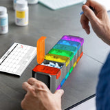 Extra Large Pill Organizer 2 Times a Day – XL Pill Box 7 Day with Big AM/PM Compartments – Fits Large Vitamins, Supplements & Gummies, Vitamin Dispenser, for 7 or 14-Day Use, Color-Coded, Senior-Friendly, No Spills, Medicine Organizer