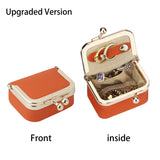 RoyalBagger Genuine Leather Mini Coin Purse - Kiss Lock Change Pouch