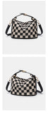 Original product photographs of the black trim checkerboard mini handbag.