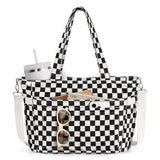 WeeNOD-L Large Corduroy Tote Bag with Laptop Sleeve & Cup Holder