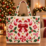 WeeNOD-L Christmas Cheer Tote Bag – Festive Holiday Collection