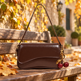 WeeNOD Cherry Charm Saddle Shoulder Bag