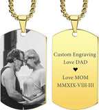 Personalized Photo and Text Dog Tag Necklace - image 19