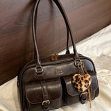 Fashionable and avant-garde women's shoulder bags, Fashion Shoulder Style, for autumn and winter 2026, personalized and niche women's bags, elegant and exquisite women's shoulder bags, suitable for shopping, dating, parties, commuting to work, etc - image