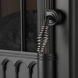 Mainstays New 2-Setting 3D Electric Stove Heater with Life-like Flame, Black