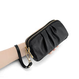 Elegant Dual-Zip RFID Wristlet Clutch Wallet – Large Capacity