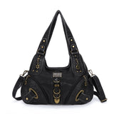 Angel Kiss Vintage Crossbody Bag(14" x 5" x 13") - PU Hobo Tote Satchel, Lightweight Elegant Convertible Shoulder Bag, Stylish Women's Commuter Accessory, Ideal for Summer Daily Use & Mother's Day Gifts, Stylish Crossbody Bags, Convertible Shoulder Bags