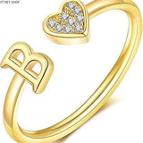 Minimalist A–Z Initial Open Ring - image 2
