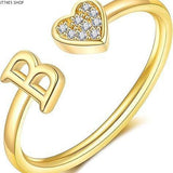Minimalist A–Z Initial Open Ring - image 8