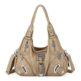 Angel Kiss Vintage Crossbody Bag(14" x 5" x 13") - PU Hobo Tote Satchel, Lightweight Elegant Convertible Shoulder Bag, Stylish Women's Commuter Accessory, Ideal for Summer Daily Use & Mother's Day Gifts, Stylish Crossbody Bags, Convertible Shoulder Bags