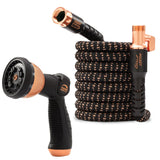 Copper Bullet by Pocket Hose, 3/4" x 50 ft Expandable Garden Hose with Thumb Spray Nozzle