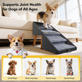 17-Inch Dog Ramp Stairs Ottoman for Senior Dogs