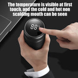 3pcs Smart Water Bottle Stainless Steel Vacuum Flask,Travel Mug with Smart LCD Touch Screen, Keep Hot Or Cold, Car Portable Travel Tea Coffee Vacuum Thermoses Cup,Insulated Water Bottle