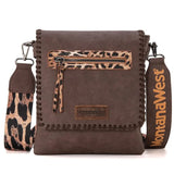 Western crossbody purse - Coffee