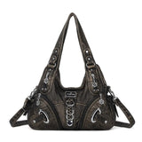 Angel Kiss Vintage Crossbody Bag(14" x 5" x 13") - PU Hobo Tote Satchel, Lightweight Elegant Convertible Shoulder Bag, Stylish Women's Commuter Accessory, Ideal for Summer Daily Use & Mother's Day Gifts, Stylish Crossbody Bags, Convertible Shoulder Bags