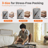 VACBIRD New X8 Vacuum Packing Pump Storage Bags-Rechargeable Wireless Pump Travel Storage Bags Set - 20 Pack Portable Space Saver Bags for Travel & Home - Vacuum Compression Packing Seal for Clothes, Blankets, Seasonal Storage