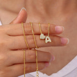 Tiny Heart A–Z Initial Necklace - image 6
